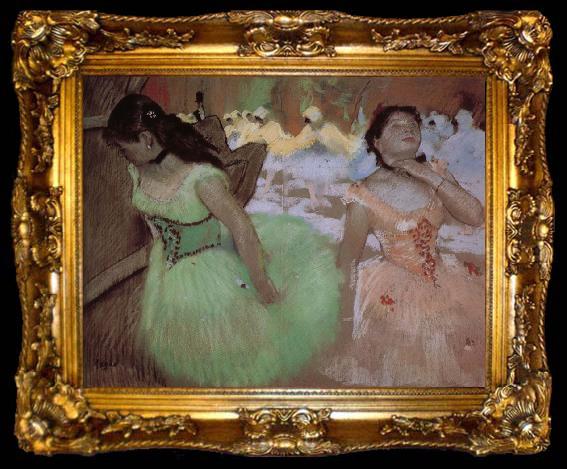 framed  Edgar Degas Dancer entering with veil, ta009-2